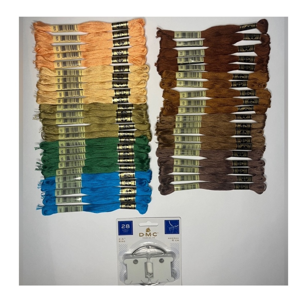 45 Skeins DMC Embroidery Floss Mouline Special 6 Strand Assorted Multicolor-NWOT